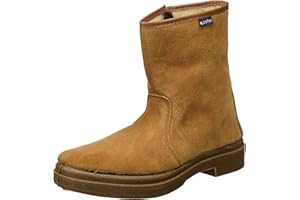 COFAN Bota de Serraje | Con Cremallera | Modelo Carona | Talla 41 | Color Marrón | Suela de Caucho