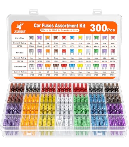 WYCONGCONG Lot De 5 Porte-fusibles 5 X 20 Avec Vis En Ligne + 100 Fusibles En Verre à