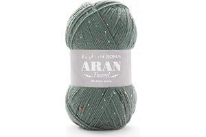 Sirdar Hayfield Bonus Aran Tweed, Evergreen (711), 400g