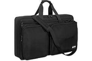 OUUTMEE DJ Controller Carry Bag, Pioneer SX DJ Controller Carry Case, DJ Protector Bag with Shoulder Straps, Fit for Pioneer RX/NI Traktor Kontrol S8/DDJ SX SX2 SX3/DDJ 800/DDJ FLX6 (L-70 x 40 x 12.5CM)