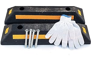 Butées de Roues pour garages et parkings (Ensemble de 2 Bordures Robustes) par DOMUS724