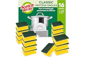 Scotch-Brite Classic Éponge grattante, 16 par lot - Pour un nettoyage performant et efficace