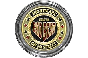 MRC POKER Hand Painted Poker Card Guard Protector - Bad Beat