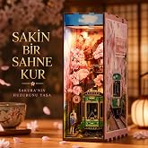 Sakura Seyahati &ndash; Mini Ahşap Book Nook &ndash; Kendin Yap Japon Kiraz &Ccedil;i&ccedil;ekleri Temalı Book Nook Ahşap Maket