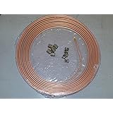 Copper brake pipe 3/16" 25ft 7.5mtr 22G with 10 unions