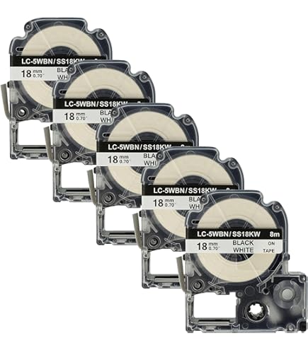 Prestige Cartridge 2 x Compatible SS9KW LC-3WBN LC-3WBN9 Black on White Tape Cassettes for Prestige Cartridge 2 x Compatible SS9KW LC-3WBN LC-3WBN9 Black on White Tape Cassettes for