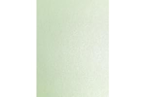 Syntego 20 x A4 Papel nacarado perlado majestuoso Peregrina de doble cara verde menta fresca, 120 gsm Adecuado para impresoras de inyección de tinta y láser (Verde)