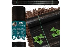 Sillar ogrässkyddsfolie, trädgårdsfolie, vattengenomsläpplig, rivbeständig, med hög UV-stabilitet (90 g/m²) 1x50m