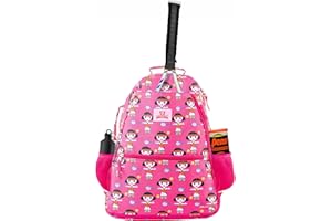 THORZA Tennis Backpack for Women – Lightweight Tennis Racket Bag Stores 2 Rackets, Balls, and Sports Gear – Backpack Only