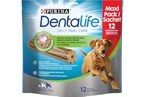 PURINA DENTALIFE Maxi Aperitivos para el Cuidado Dental para Perros, Reduce la formación de sarro y Mal Aliento, Pollo, Perros Grandes, 1 Unidad (1 x 426 g)