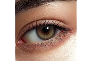 Elizzm Lentilles Couleur Gris Vert - 3 Mois, 1 Paire, Naturelle, Sans Correction – Ash Gray