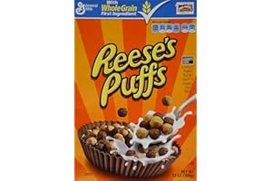 GENERAL MILLS Reeses Peanut Butter Puffs Cereal, 13-Ounce Boxes (Pack of 2)