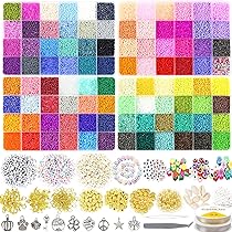 Kit Création Bijoux Adultes 1606 Pièces - Perles Pierres Naturelles, Outils Inclus - DIY Collier, Bracelet - 8
