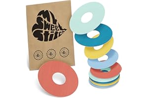 ‎MYSWEETSTITCH MySweetStitch - 10 x Freestyle Libre 3 plasters, round, ring patch, diameter 60 mm, inner diameter 20 mm, waterproof, breathable, skin-friendly, made in Germany, pastel