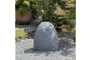 Köhko Pietra decorativa di copertura per trasformatore/presa di corrente, nascondiglio per elettronica da giardino, misura piccola, altezza 20 x larghezza 13 x profondità 19 cm