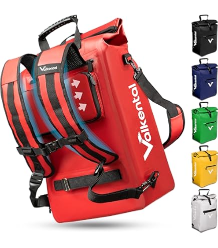 Nextcover® 3-in-1 Fietstas Rugzak & Schoudertas - 100% Waterdicht (PVC-vrij) - Afneembare Fietstas voor Elektrische Fiets & Stadsfiets met Laptopvak - 25 Liter - Munt
