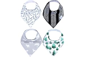 Copper Pearl Baby Bandana Drool Bibs for Drooling and Teething 4 Pack Gift Set