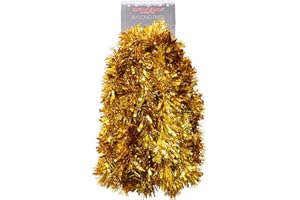 Christmas Concepts 4m Fornido/Fino Oropel - Decoraciones para árboles de Navidad (Oro)