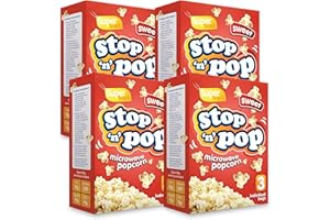 SOL 12pk x 85g Stop 'n' Pop Microwave Popcorn, Sweet Flavoured Pop Corn Kernels, Perfect Tasty Snack for Family Movie Nights, Easy to Prepare, Ideal for Sharing Fun Moments at Home