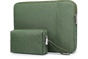 HYZUO 13.3-14 Inch Laptop Sleeve Bag Set for MacBook Pro 14 M5/M4/M3/M2/M1, MacBook Air/Pro 13.3, 13.5"-13.8" Surface Book/Laptop, NoteBook Case for 13.3" HP Dell Lenovo Asus Acer, Grass Green