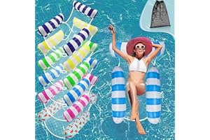 MLRYH Flottant Hamac Gonflable, Flotteur Gonflable Piscine 4 -en- 1 Flottant de Inclinable Flotteur Hamac Hamac d'eau Jouets de Piscine pour Plage Partie Vacances