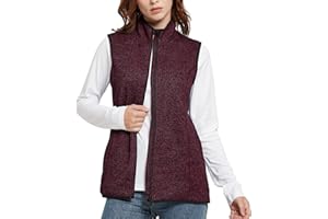 Triple Moon Chaleco de forro polar para mujer, para exteriores, sin mangas, para correr, senderismo, camping, ropa de ocio en casa