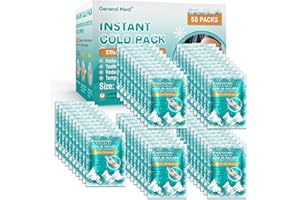 ‎GENERAL MEDI General Medi Einweg Kälte-Sofort-Kompresse (50 Stück), Kühlpack zum sofortigen Kühlen und für Erste-Hilfe-Maßnahmen, Schmerzlinderung, Schwellungen, Entzündungen, Kühlkissen zur äußerlichen Anwendung