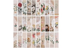Zakładki w stylu vintage, Lychii 30 rodzajów zakładek papierowych w stylu retro, książki zestaw do czytania prezentów szkolnych (zestaw C)