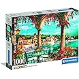 Clementoni - Puzzle 1000 Piezas “Balcony View of Lake como” - Rompecabezas para Adultos Imagen del Lago de como, Italia - Dim
