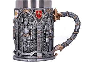 Nemesis Now Chope à serment de Chevalier Latin, Argent, 15,3 cm