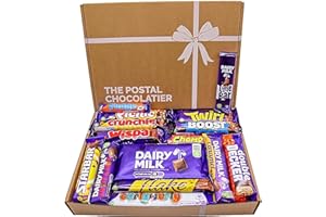 Dairy Milk Chocolate Gift Box Hamper, Full Sized Bars, Letterbox Friendly, Perfect for Presents, Surprises Birthdays and Treats, Twirl, Double Decker, Crunchie, The Postal Chocolatier