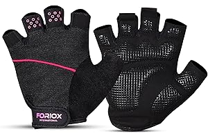 FORIOX INTERNATIONAL Foriox Gym Weight Lifting Workout Gloves with Wrist Support, Breathable & Full Palm Protection Unisex, Exercise Weightlifting, Training, Fitness, Cycling, Pull-ups
