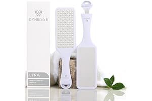 ‎DYNESSE DYNESSE 3-in-1 Hornhautentferner Hornhautfeile Fußfeile Hornhautraspel. Mini-Feile. Keine Schnittgefahr. Professionell. Edelstahl Laser-Cut. Premium Hornhauthobel Raspelfeile Hornhaut entfernen Fuß