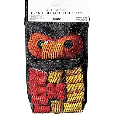 Kit Bandiere Calcio Barnett | 6 Coni, 10 Cinture, 2 Bandiere Per Cintura E Borsa | Blu E Rosso - Foto 9