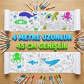 Dev Rulo Boyama Kağıdı Okyanus Macerası 4 Metre 45cm Genişlik