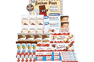 ‎BUNDLES FOR YOU Ferrero Kinder Schokolade Geschenk-Box - Süßigkeiten Mix - Party-Mix - Süßigkeiten Großpackungen von Kinderschokolade (1x718g)