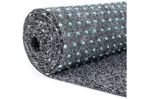 Carpeto Rugs Kunstrasen Balkon Teppich Wasserfest - Kunstrassenteppich Outdoor - Rasenteppich Balkon Meterware mit Noppen - Kunstgras Balkonteppich - Grau - 300 x 350 cm