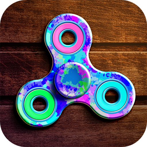 Laser Fidget Hand Spinner Simulator Neon Switch Hand Toy Virtual