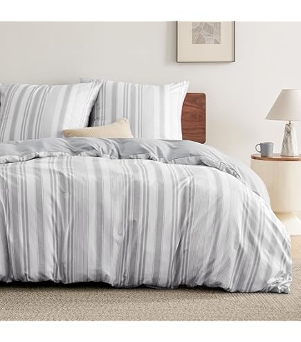 Bedsure Dekbedovertrekset, bestaande uit 1 dekbedovertrek 155 x 220 cm en 2 kussenslopen 80 x 80 cm, Oeko-tex-standaard 100, van polyester, microvezel, met ritssluiting, 3-delig, gebrand oranje