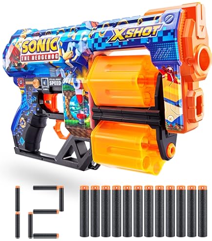 Pistolet à Fléchettes XShot Skins - 16 Darts 27m