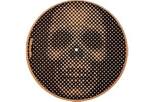 TazStudio Premium Slipmat – Kork-Plattenspielermatte [4 mm dick] für bessere Klangunterstützung auf Vinyl-LP-Plattenspielern – Korkmatte, originelles geometrisches Design, psychedelische geometrische