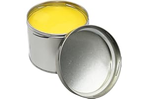 SCHUTZMARKE WASSERROSE Wasserrose® 350 g Bean Wax Hard Gloss Wax Floor Wash Separating Wax Yellow Made in Germany