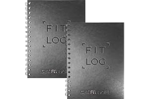Cossac Fitness Journal & Workout Planner - Designed by Experts Gym Notebook, Workout Tracker,Exercise Log Book for Men Women