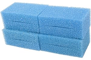 Générique LTWHOME Compatible en Mousse Convient pour Oase Biotec Screenmatic 18 & 36 Remplacement Etang Bleu Grossier Mousseux Filtre Éponge (Paquet de 4)