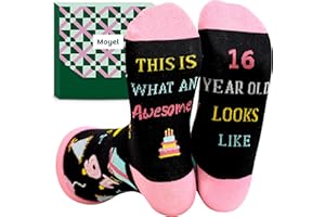 Moyel 13th/16th/18th Birthday Gifts for Girls Funny Socks 4-7 Teenage Girls Gifts 21st Birthday Gifts for Her Funny Socks Womens 4-7