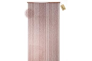 ‎FOUNDGO FoundGo Wooden Bead Curtain [90 x 200 cm 90 Strands] Handmade Wooden Bead Curtain Door Curtain as Insect Protection Fly Protection Room Divider for Room Balcony Doors