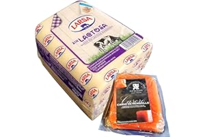 TU DESPENSA EN LA WEB Queso Barra Sin Lactosa - Peso Aproximado 1500 gramos - El queso ideal que no puede faltar en las meriendas Ahora con Membrillo TDW (Queso SIN Lactosa con Membrillo)