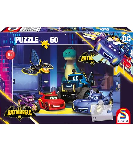 Schmidt Spiele Puzzle Batwheels 60 Pezzi