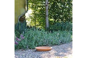 PALATINA WERKSTATT Palatina - Plato Redondo de cerámica de Terracota de 30, 35 y 40 cm, macetas (40 cm)