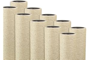 Kratzbaumland 12 cm Deluxe-Sisalstamm mit 8 mm Sisalseil Länge: 75 cm/Gewinde: 8 mm (M8)